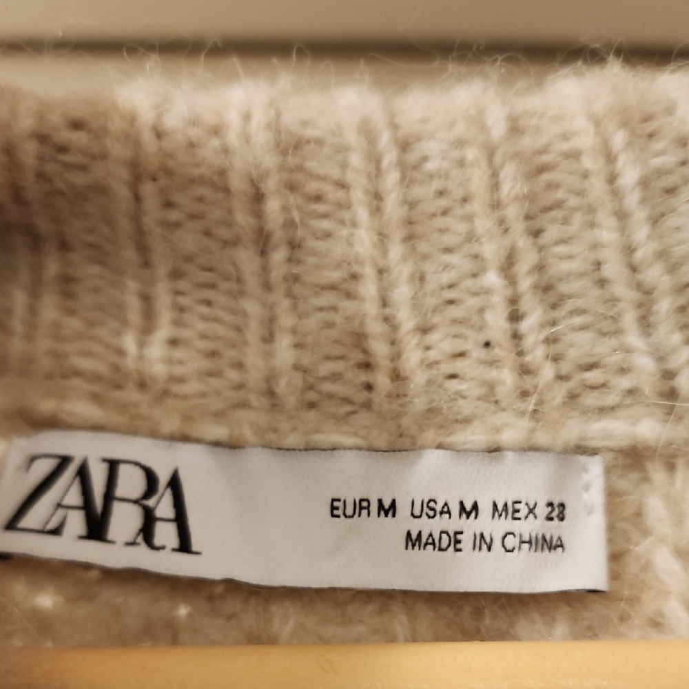 Cozy Cream Button-Front Women's Sweater Cardigan - Picture 4 of 5